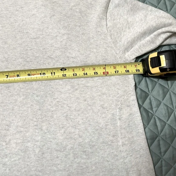 J Jill Sz Small Top cashmere cotton blend Gray long sleeves - Picture 9 of 12